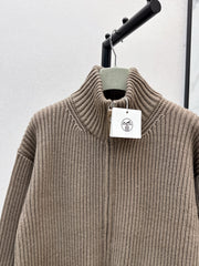 Wool knitted jacket