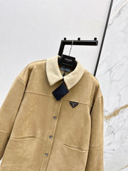 Eco-friendly suede coat