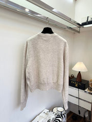 3D Embroidered Letter Knit Sweater