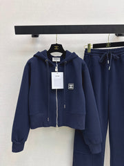 Badge-decorated casual set