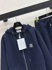 Badge-decorated casual set