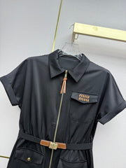 Workwear-style shirt dress