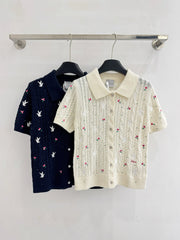 Short-sleeved cardigan