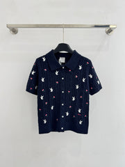 Short-sleeved cardigan
