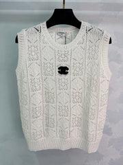 Openwork Knit Vest