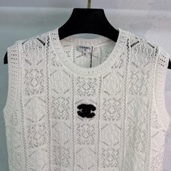 Openwork Knit Vest