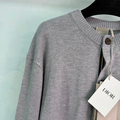 Grey Knit Cardigan