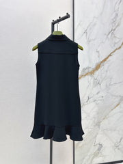 26SS — New Sleeveless Dress with Metal Buckle Decoration