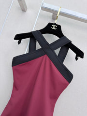 Cross-body swimsuit