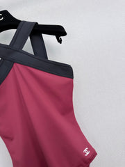 Cross-body swimsuit