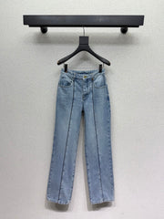 Straight-leg jeans