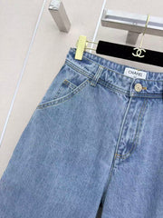 Straight-leg utility jeans