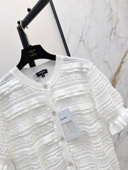 Chanel/Open-knit cardigan