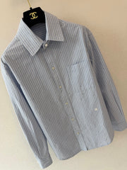 Chanel/Long vertical-striped shirt