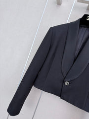 Chanel/Acetate Lapel Blazer