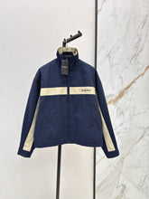 Color-Block Stand-Collar Jacket