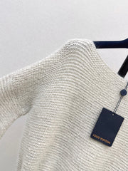 Substantial Batwing-Sleeve Sweater