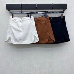 Hermès/26 New Denim Skirt