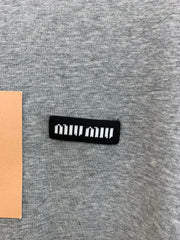MiuMiu/26 Women's New Two-in-One Style Color-Block Long Sleeve T-Shirt