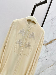 Brunello Cucinelli/26SS New Stand-Collar Shirt