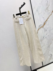 Chanel/26 Early Autumn Latest Straight-Leg Pants