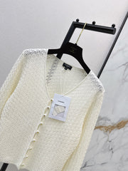 V-Neck Knit Cardigan