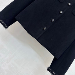 Raw-edge corduroy jacket