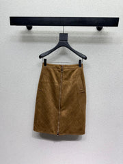 Chanel / 26 New Camel Half Skirt