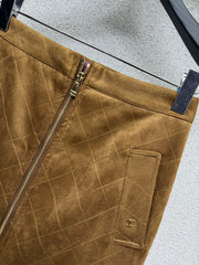 Chanel / 26 New Camel Half Skirt