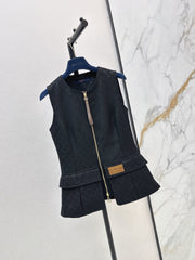 Black Denim Vest