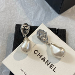 Silver Baroque Pearl Earrings