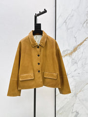 Hermès/26Ss Fall-Winter Latest Lambskin Jacket