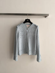 Early-Autumn Openwork Cardigan