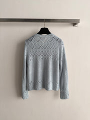 Early-Autumn Openwork Cardigan
