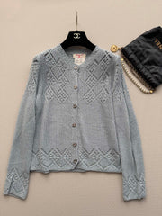 Early-Autumn Openwork Cardigan
