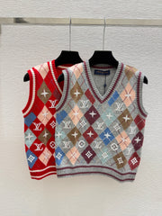 Louis Vuitton / 26 New Double C Stripe Hooded Knit Vest