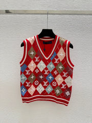 Louis Vuitton / 26 New Double C Stripe Hooded Knit Vest