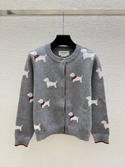 Thom Browne/26 New Puppy Knit Cardigan