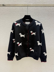 Thom Browne/26 New Puppy Knit Cardigan