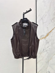 Yves Saint Laurent/26 Early Spring Latest Leather Vest