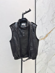 Yves Saint Laurent/26 Early Spring Latest Leather Vest