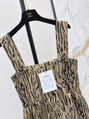 Chanel/26Ss Early Autumn Latest Leopard Print Camisole Dress
