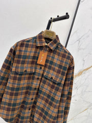 LORO PIANA/26Ss Fall/Winter Latest Plaid Shirt
