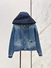 Prada/26 Early Fall New Hooded Denim Jacket