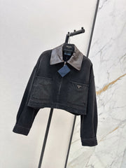 Prada/26 Early Autumn New Lapel Denim Jacket