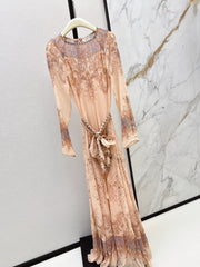 zimmermann/26 Early Autumn Latest Vacation-Style Elegant Long Dress