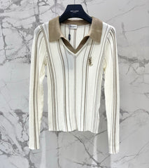 Yves Saint Laurent/26 New Kids' Colorblock Two-in-One Collar Knit Sweater