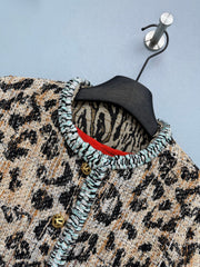 Chanel/26 Latest Retro Leopard Print Tweed Jacket