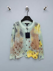 Louis Vuitton/26 New Watercolor Gradient Monogram Cardigan