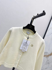 chanel/26 Early Autumn Latest Heavy Beaded Knit Long Sleeve Cardigan